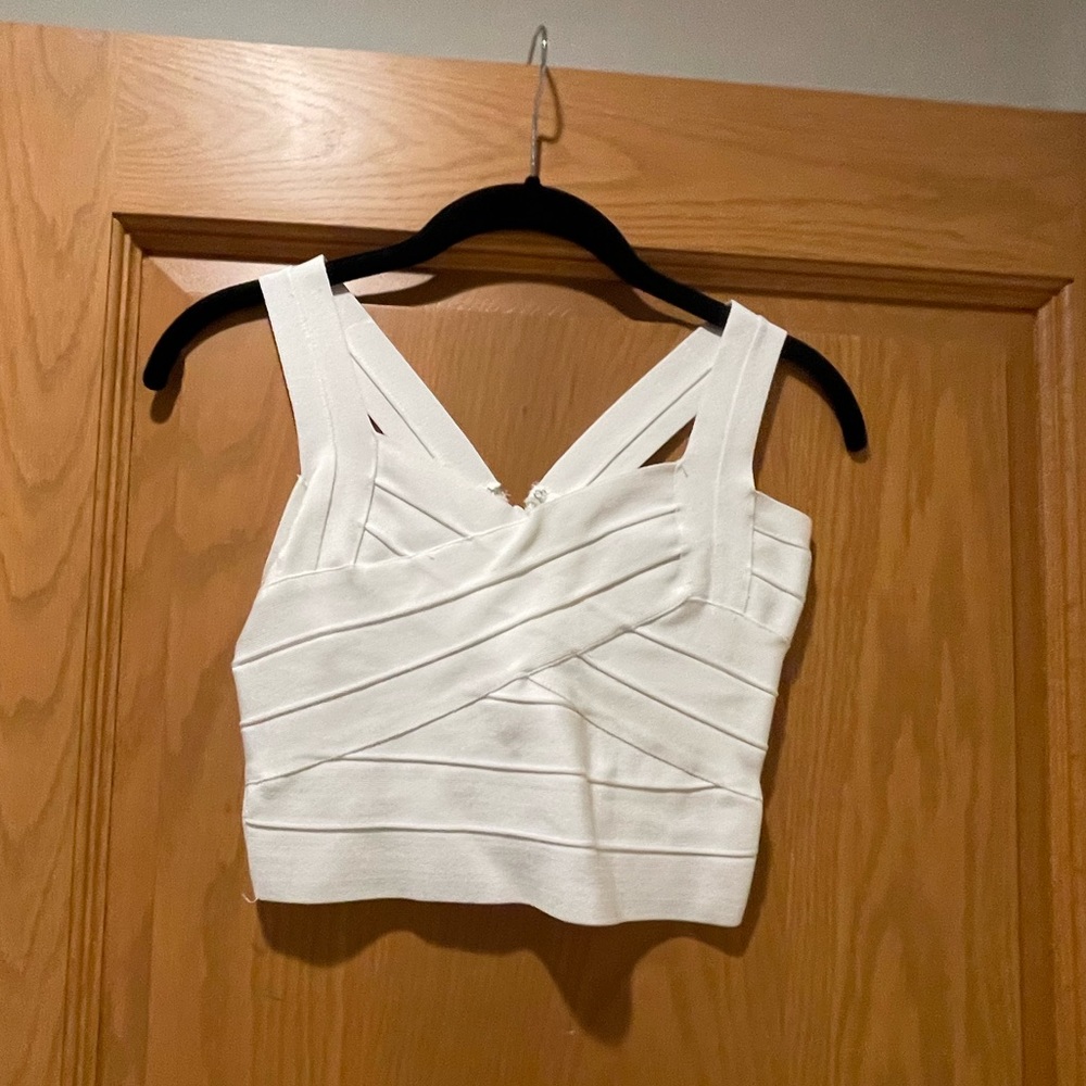 Herve Leger Crop Top